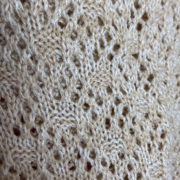 a.n.a. Large lace like Gold & Light Brown Sweater - Picture 4 of 8
